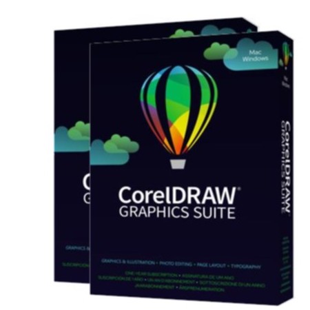 CorelDRAW Graphics Suite 2023 Enterprise License Windows/Mac x 2 pack